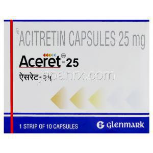 アシトレチン（ソリアタンジェネリック）, Aceret  25mg 錠 (Gracewell)