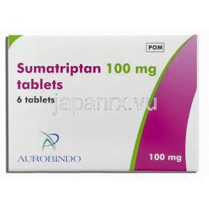 スマトリプタン 100mg 錠 (Aurobindo) 箱