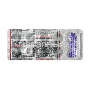 オルマーク AH ,オルメサルタン 20mg / アムロジピン5mg / ヒドロクロロチアジド 12.5mg, 錠剤, シート情報