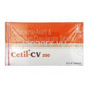 セチル CV (セフロキシム 250mg/ クラブラン酸 125mg) 箱