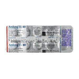 アムロング TL, テルミサルタン 40mg  / アムロジピン 5mg, 錠剤, シート情報