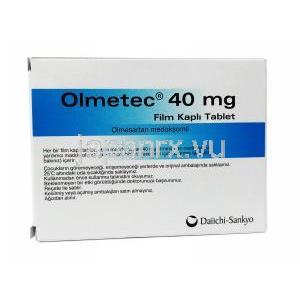 オルメテック,オルメサルタン,  40mg, 28錠, 箱裏面, 製品情報