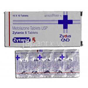 ザイタニックス Zytanix, ノルメラン ジェネリック, メトラゾン, 5mg, 錠