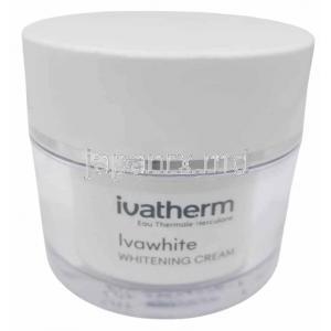 イバホワイト ホワイトニングクリーム50g,製造元： Ivatherm, クリーム容器