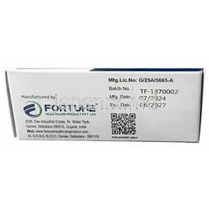 フルデックス 100, フロセミド 100mg, 製造元：Fortune Healthcare, 箱情報, 製造日, 消費期限