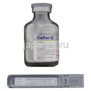 セフピロム（ケイテン ジェネリック）, Cefor 1gm 注射バイアル (United Biotech)