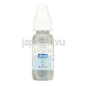 グレボ　Glevo, レボフロキサシン, レボフロキサシン 0.5%  5ml 点鼻 / 眼液 (Majesta) ボトル